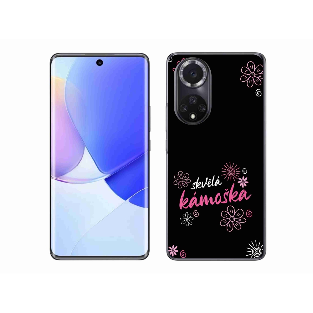 Gél borító mmCase a Honor 50-en - nagyszerű haver fekete háttérrel