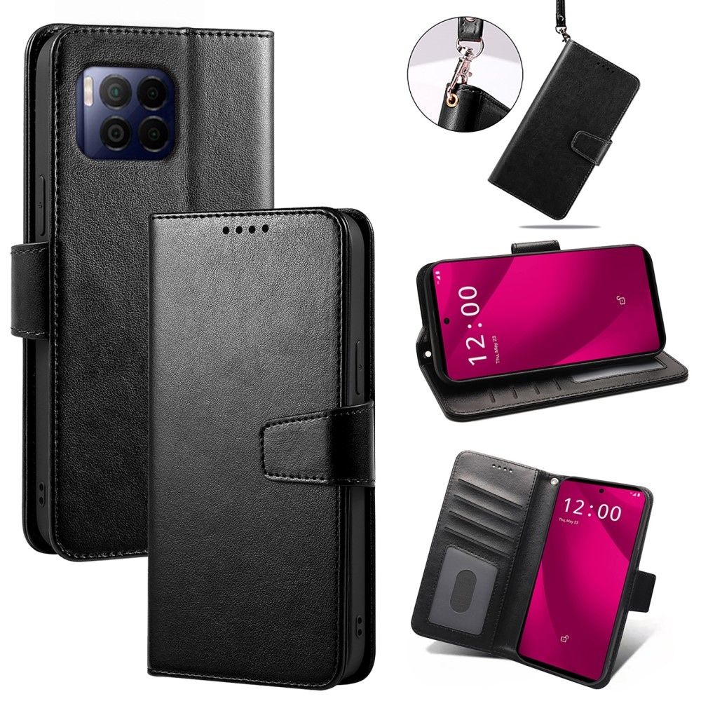 Erős könyves tok T-Mobile T Phone 2 Pro készülékhez - fekete