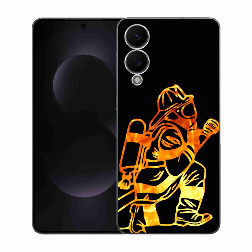 Gél borítás mmCase Samsung Galaxy S25 Edge készülékhez - tűzoltó 1