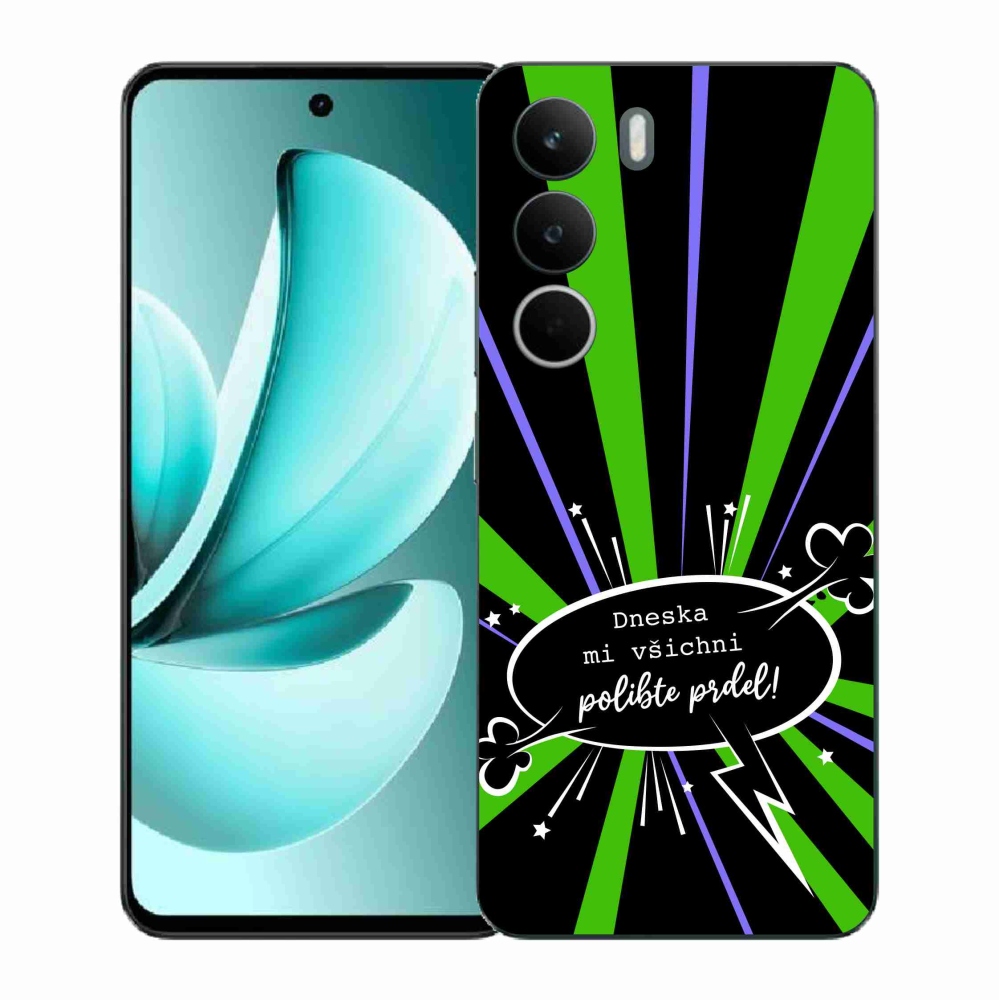 Gél borító mmCase a Realme C71 készülékhez - vicces szöveg 15 fekete háttér