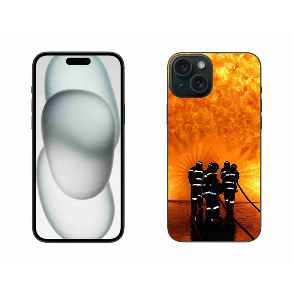 Zselés borítás mmCase iPhone 15 Plus készülékhez - tűz