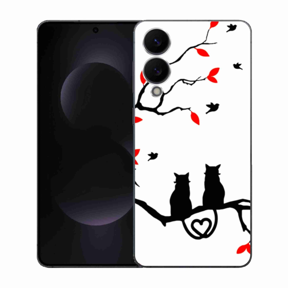 Gél borítás mmCase Samsung Galaxy S25 Edge készülékhez - macskaszerelem