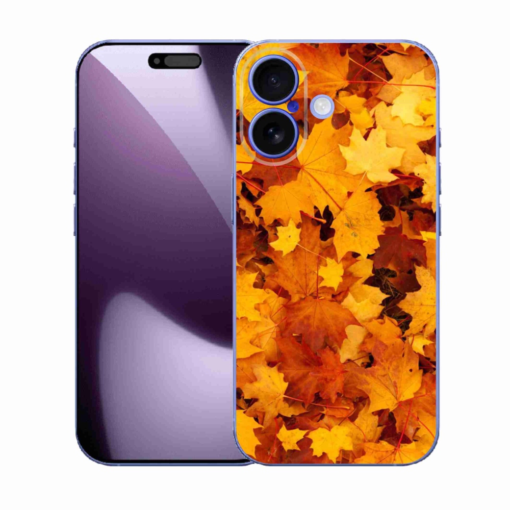 Zselés borítás mmCase iPhone 17 készülékhez - juharlevelek