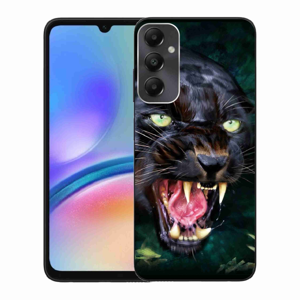 Gél borítás mmCase Samsung Galaxy A05s készülékhez - dühös fekete párduc