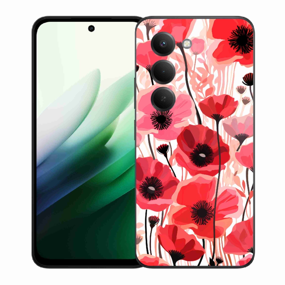 Gél borítás mmCase a Xiaomi Redmi 15 5G-hez - mákos 1