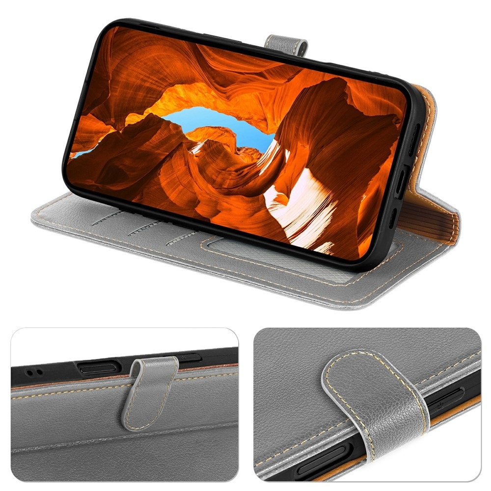 Csatos könyvtáska Xiaomi Redmi 15 5G - szürke