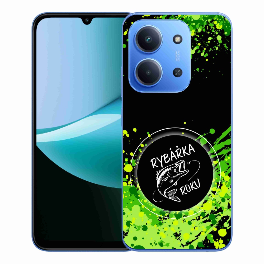 Gél borítás mmCase a Xiaomi Redmi 15C 4G/5G (173mm) - az év halászának fekete háttere