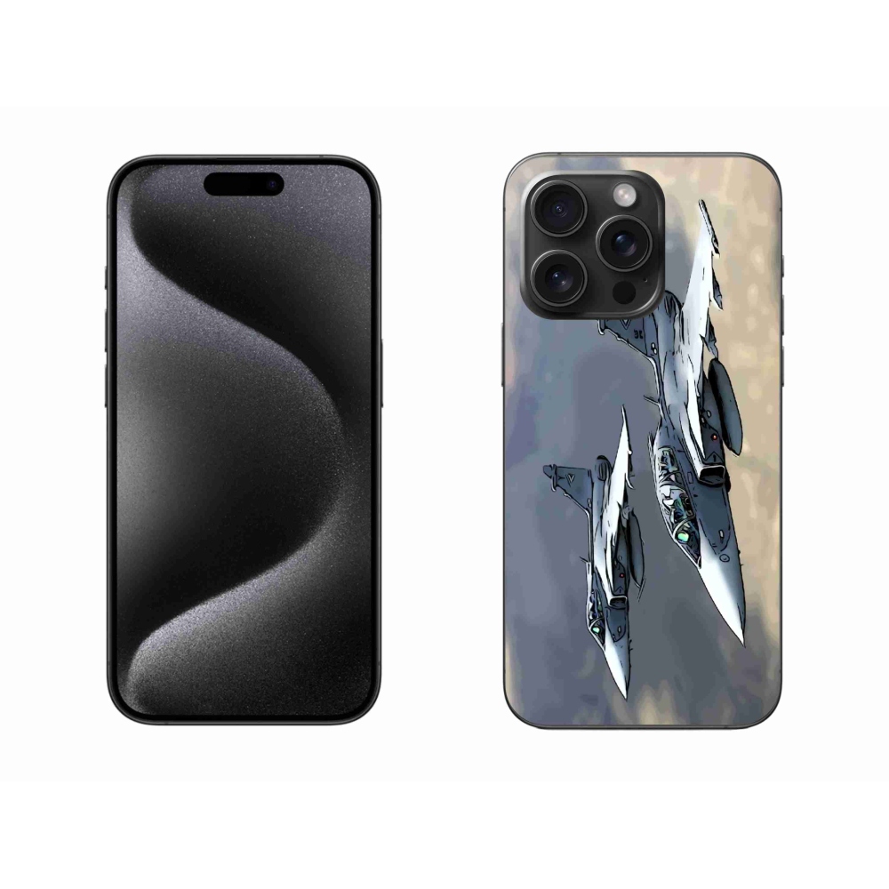 Gél borítás mmCase iPhone 15 Pro Max készülékhez - vadászgépek