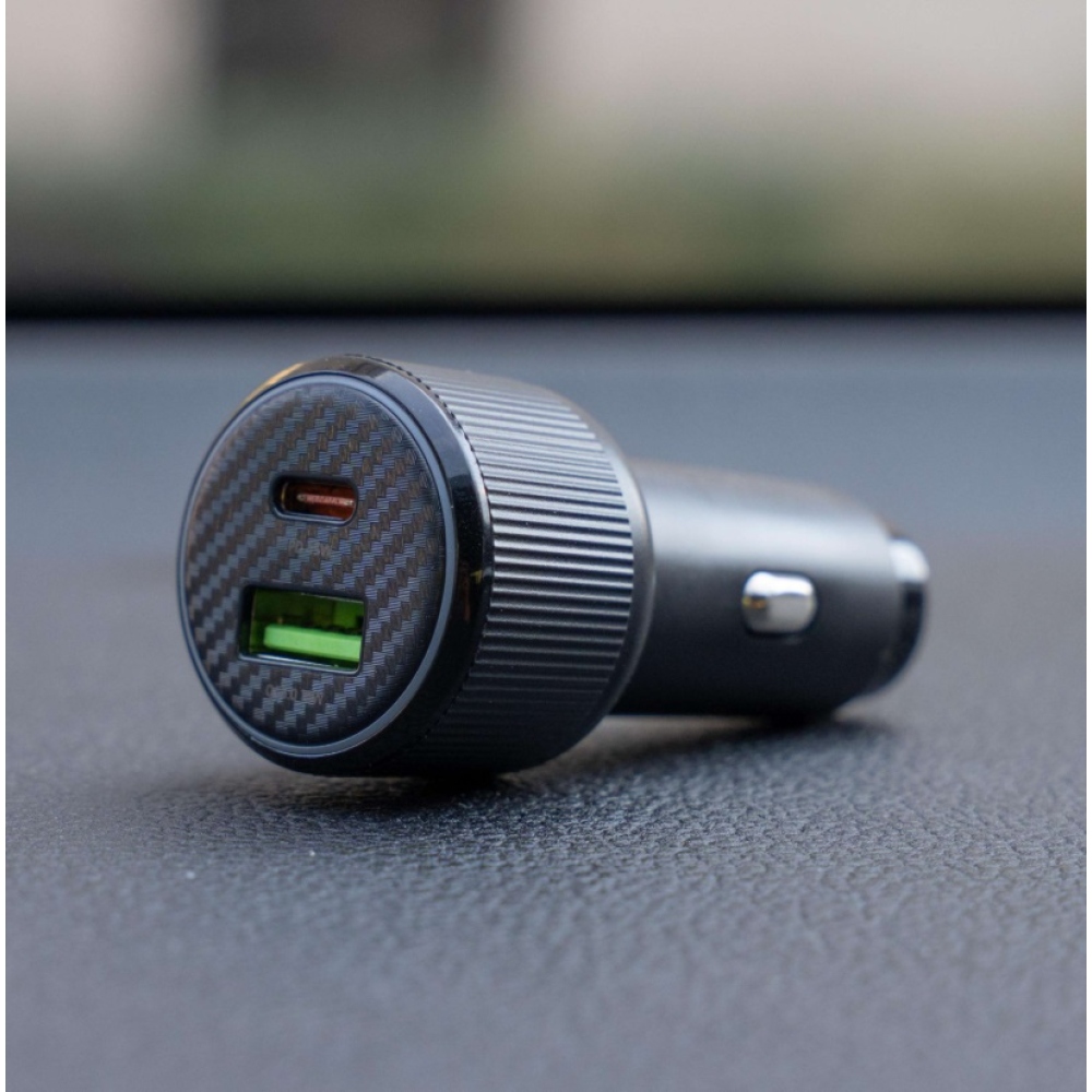 Swissten CL adapter USB-C PD + USB-A, 63W - Fekete