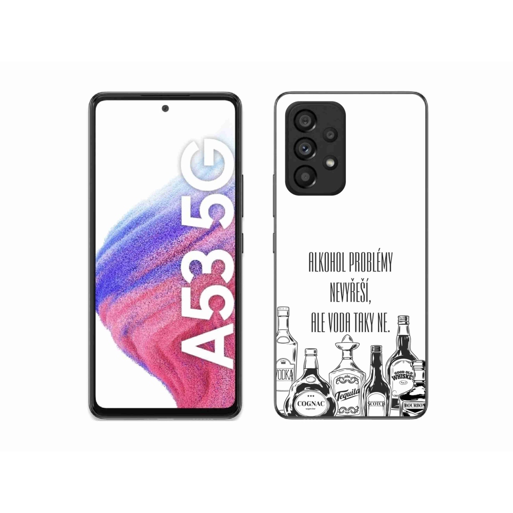 Gél borító mmCase Samsung Galaxy A53 5G - vicces szöveg fehér háttérrel