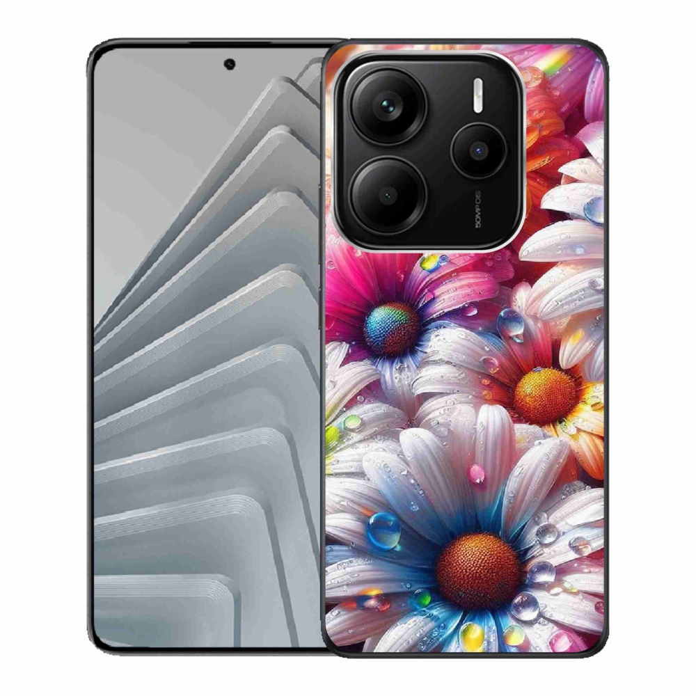 Gél borító mmCase a Xiaomi Redmi Note 14 5G-hez - színes százszorszépek