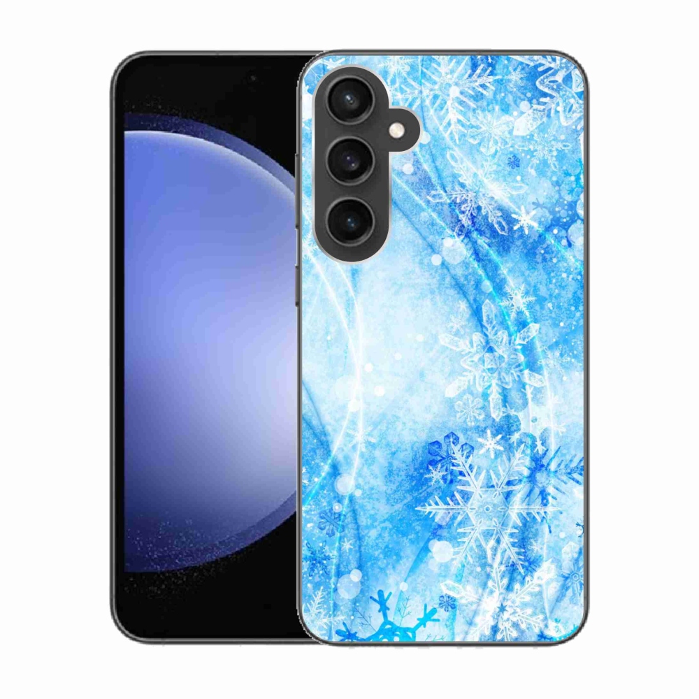 Gél védőhuzat mmCase Samsung Galaxy S23 FE készülékhez - hópelyhek