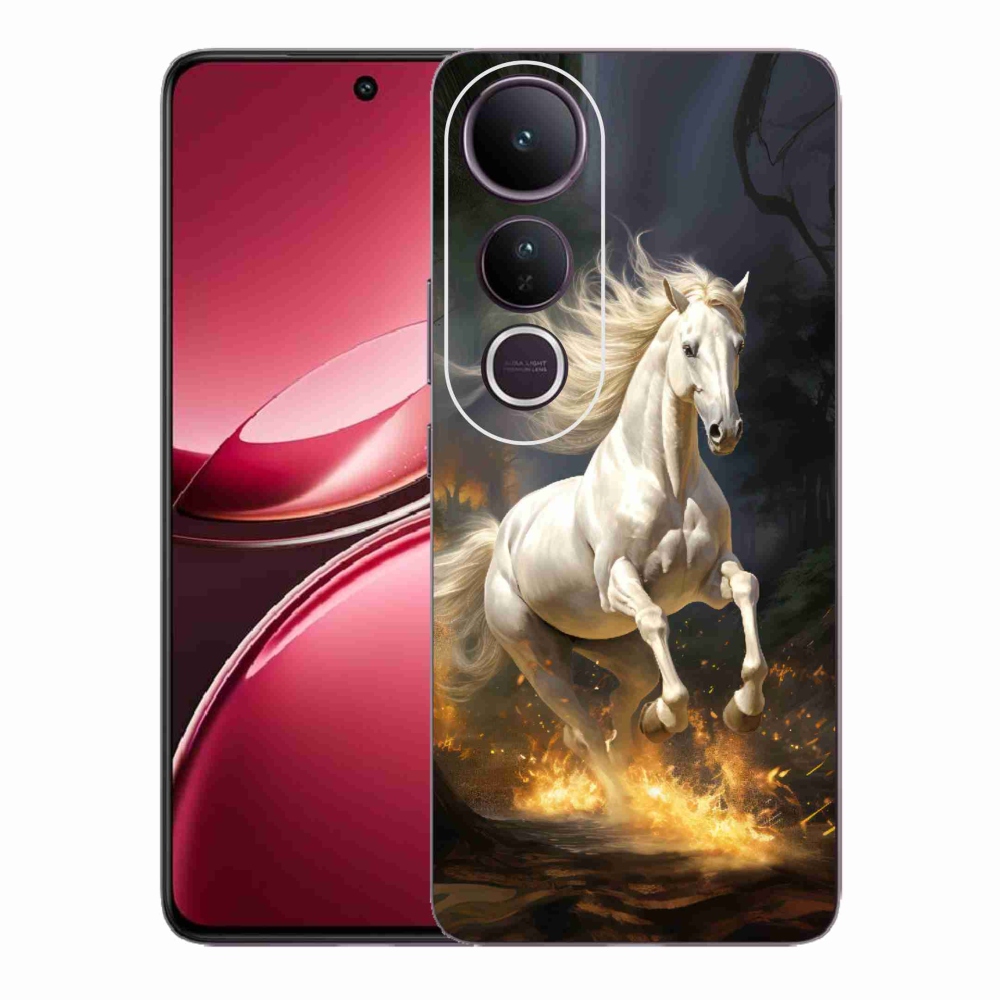 Gél borítás mmCase a Vivo V50 Lite 4G/5G - fehér ló 2
