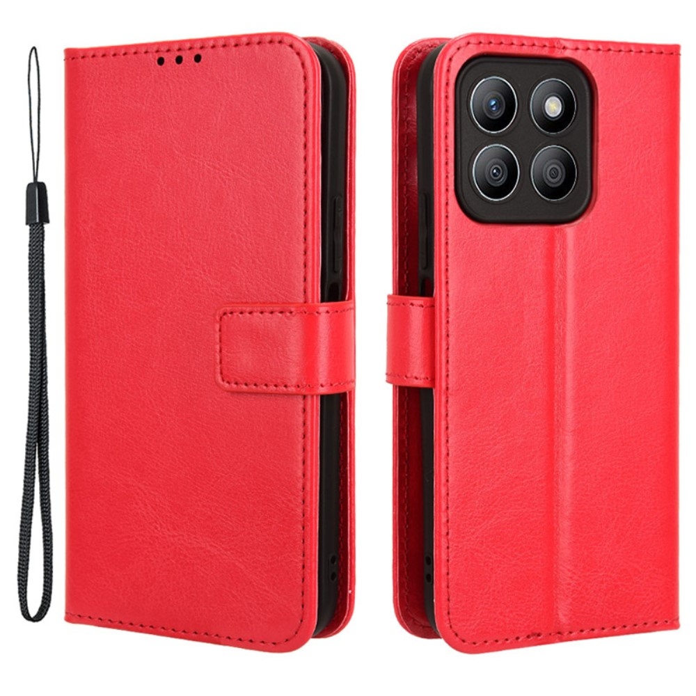 Őrült könyv tok a Honor X8b-hez - piros