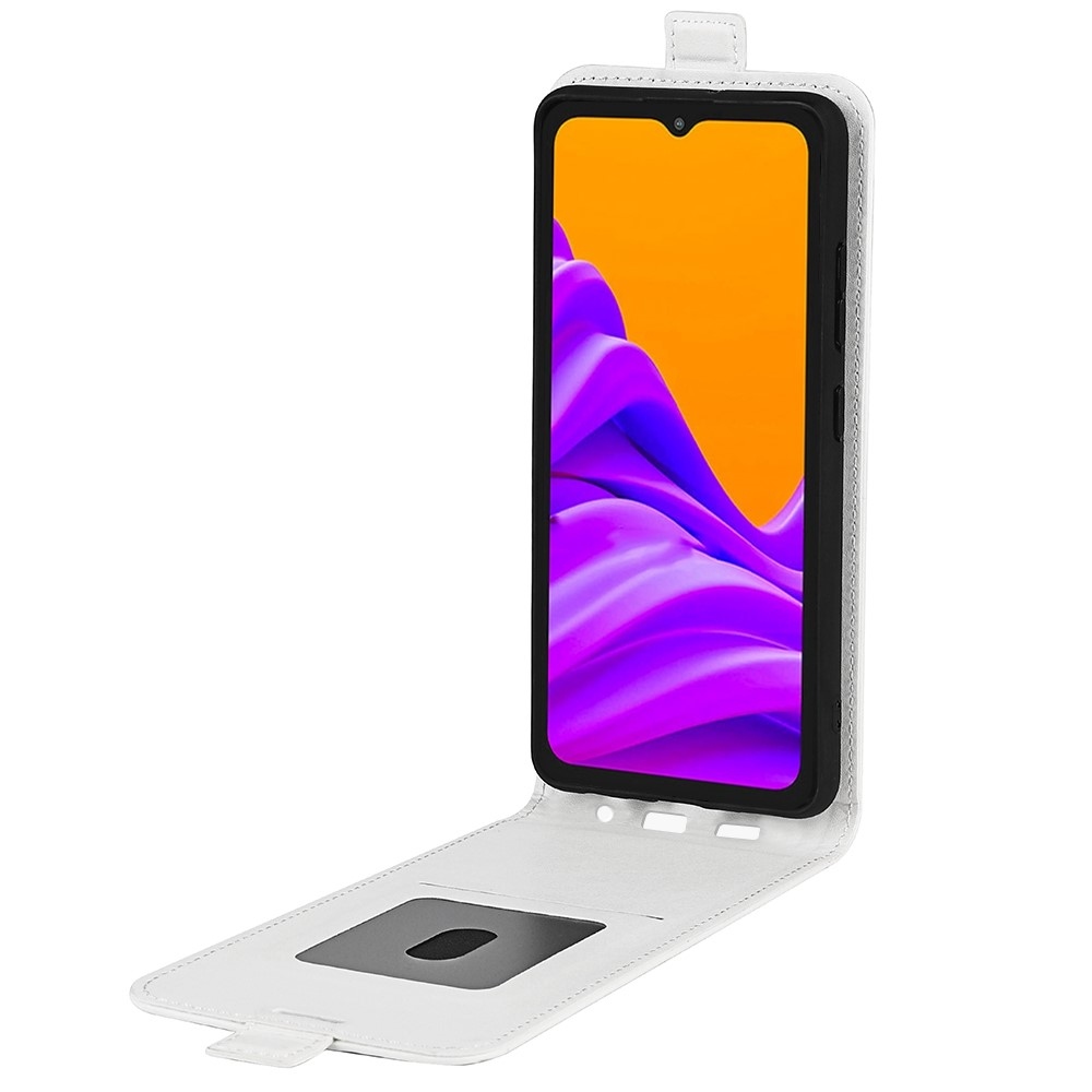 Függőleges könyvtáska Samsung Galaxy Xcover 7 Pro készülékhez - fehér