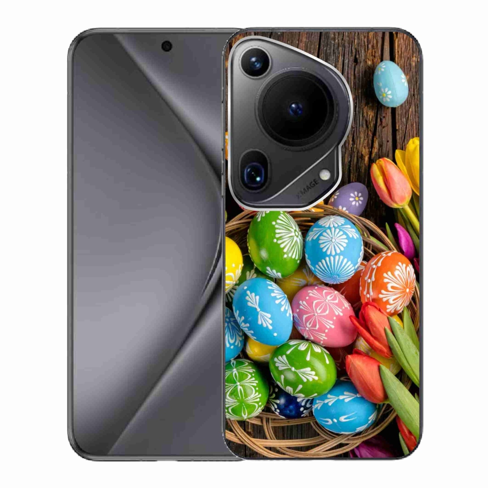 Gél borítás mmCase a Huawei Pura 70 Ultra készülékhez - Húsvéti tojások
