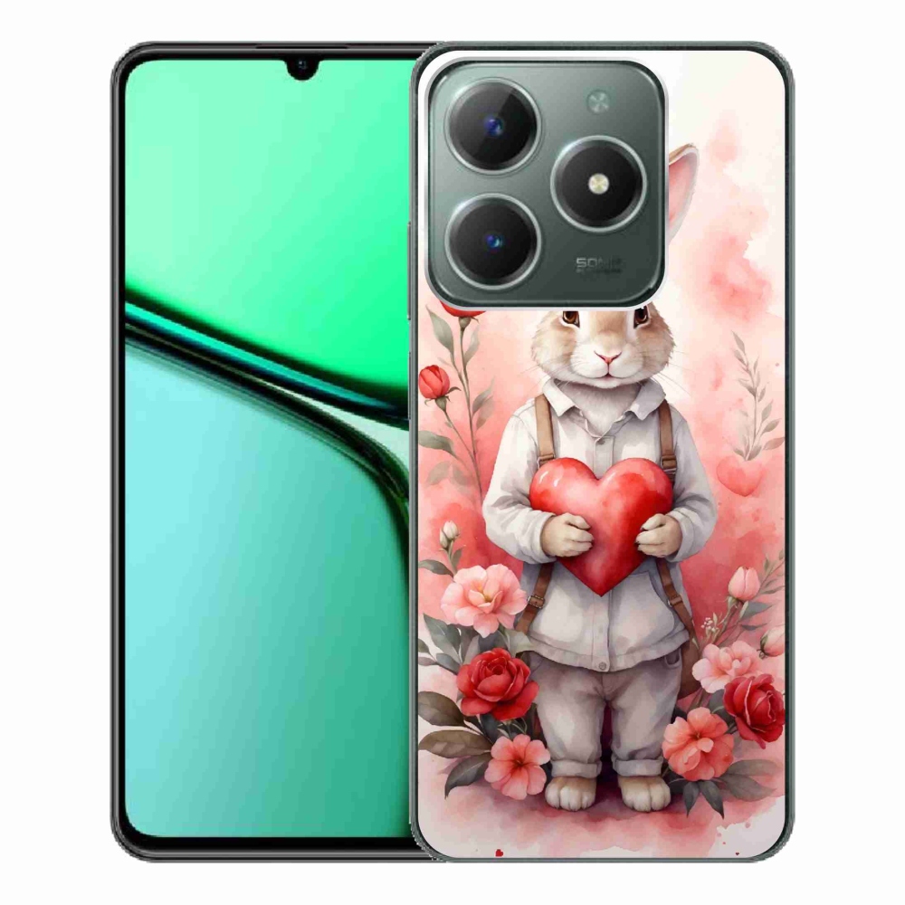 Gélborító mmCase a Realme C61 készülékhez - tehenek a réten