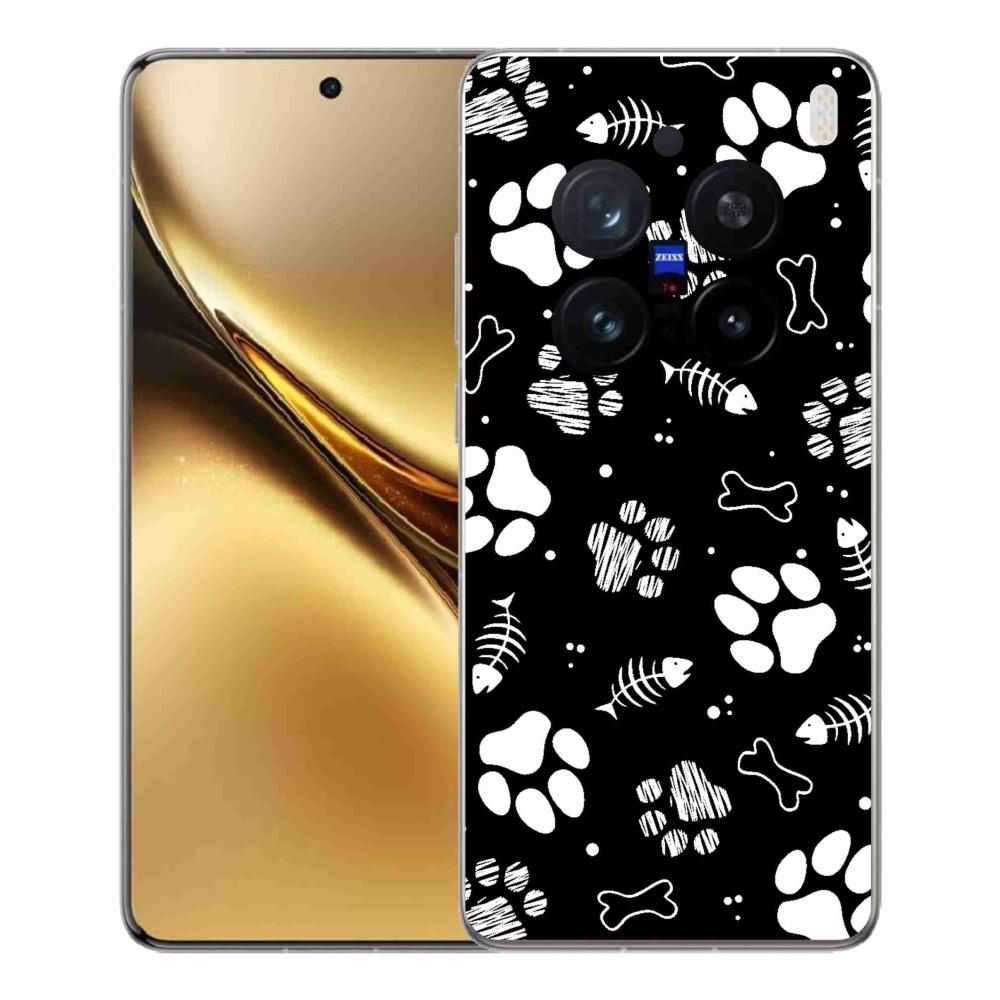 Zselés borítás mmCase a Vivo X200 Pro 5G készülékhez - kutyamancsok