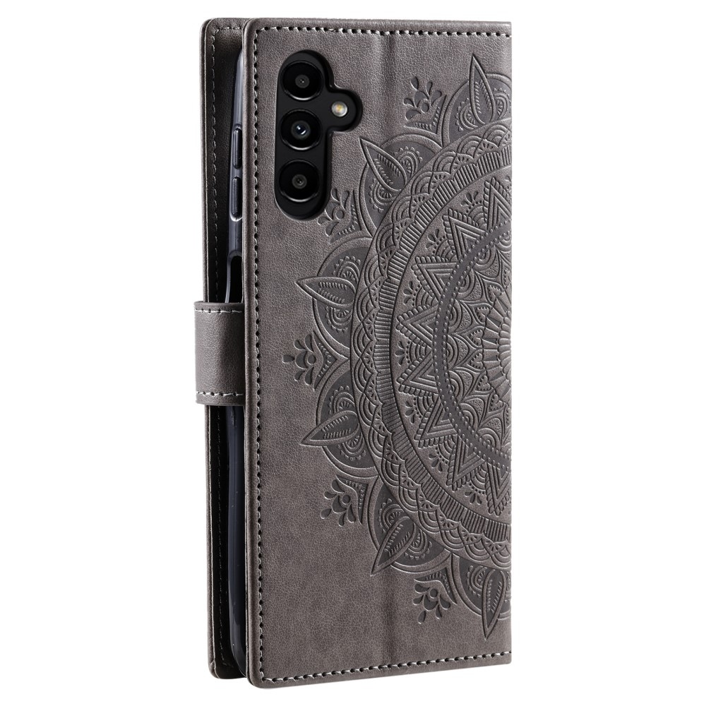 Mandala könyv tok Samsung Galaxy A26 5G - szürke