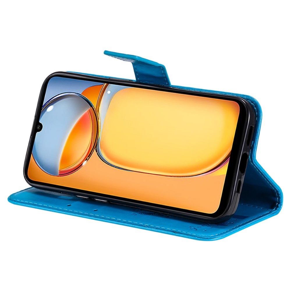 Fák könyvtáska Xiaomi Poco C65/Redmi 13C - kék