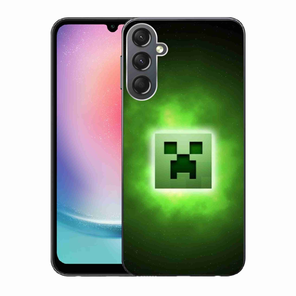 Gél borítás mmCase Samsung Galaxy A24 készülékhez - minecraft