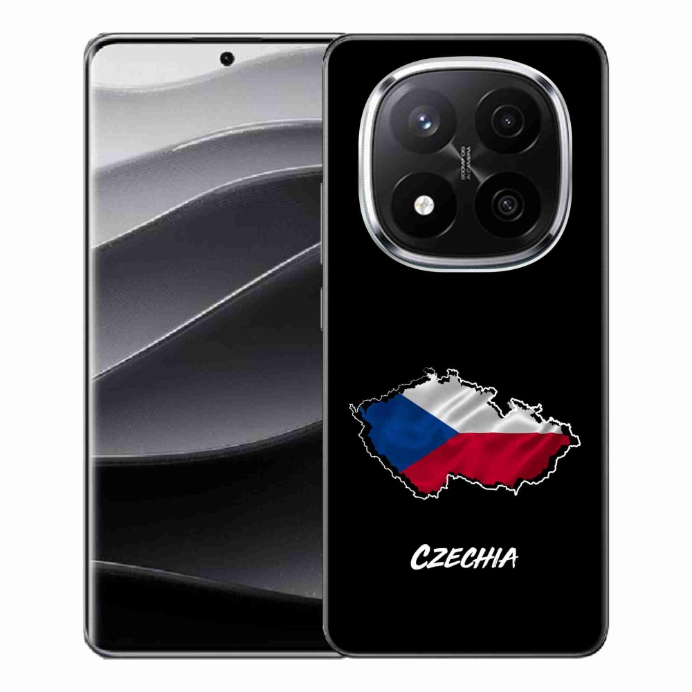 Gél borítás mmCase a Xiaomi Redmi Note 14 Pro+ 5G - Csehország fekete háttérrel