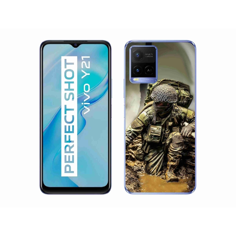 Zselés borítás mmCase a Vivo Y21/Y21s/Y33s készülékhez - katonásabb