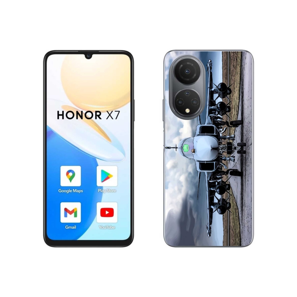 Gél borító mmCase a Honor X7-hez - katonai repülőgépek