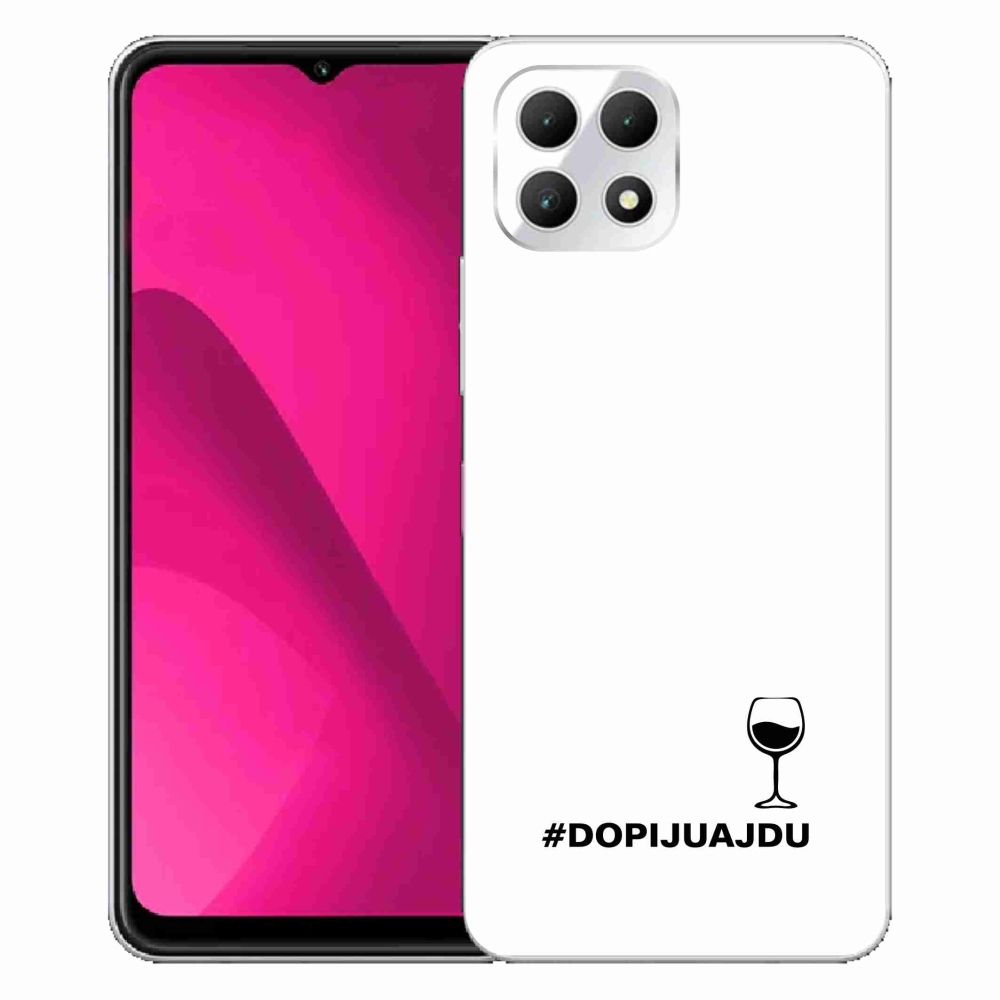 Gél borítás mmCase a T-Mobile T Phone 2 készülékhez - bor motívum fehér háttér