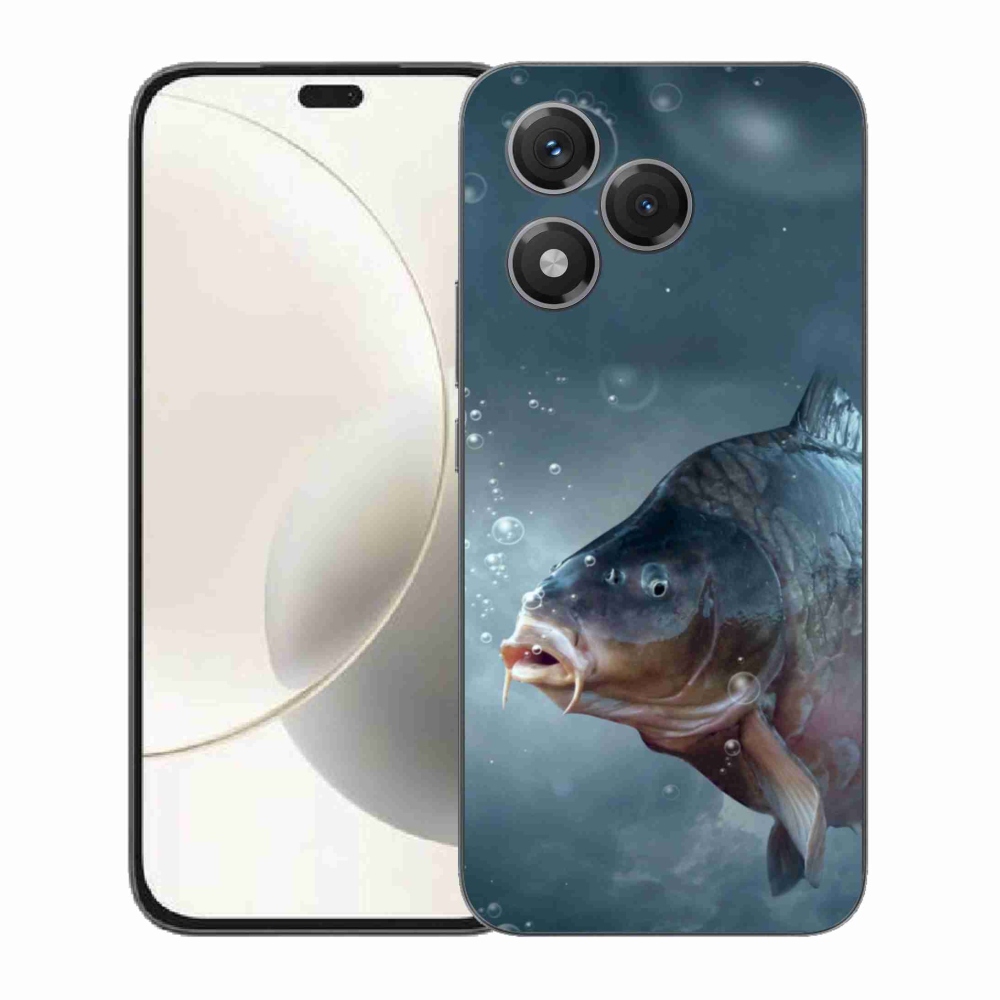 Zselés borítás mmCase a Honor 400 Lite-hoz - ponty és buborékok