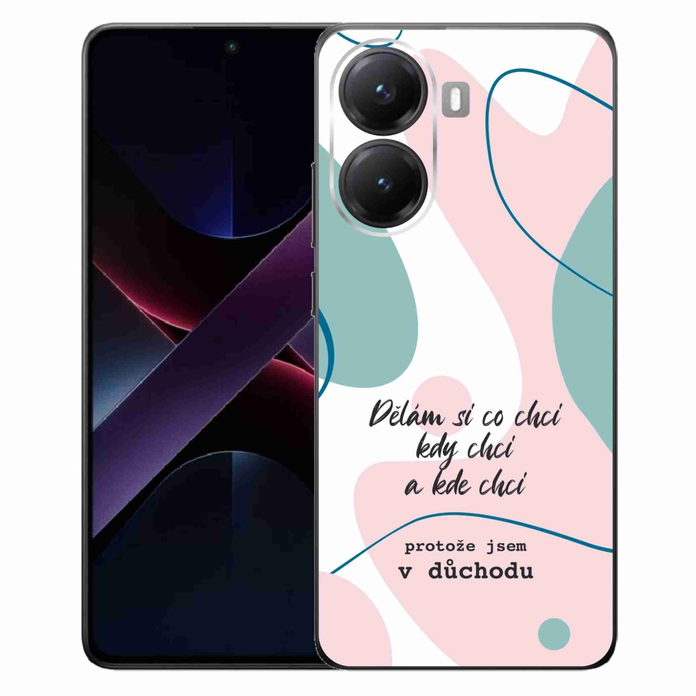 Gél borító mmCase a Xiaomi Poco X7 Pro 5G számára - vicces szöveg 10 fehér háttér