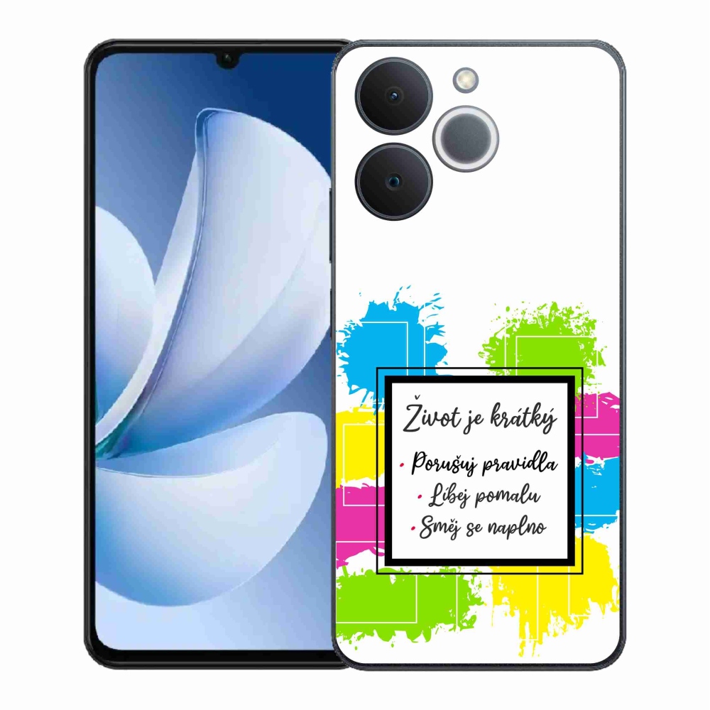 Gél borító mmCase a Realme Note 70T készülékhez - idézem 5 fehér háttér