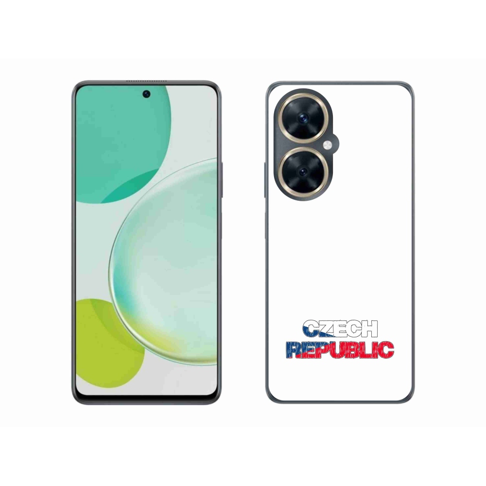 Gél borító mmCase a Huawei Nova 11i - Csehország fehér háttérrel
