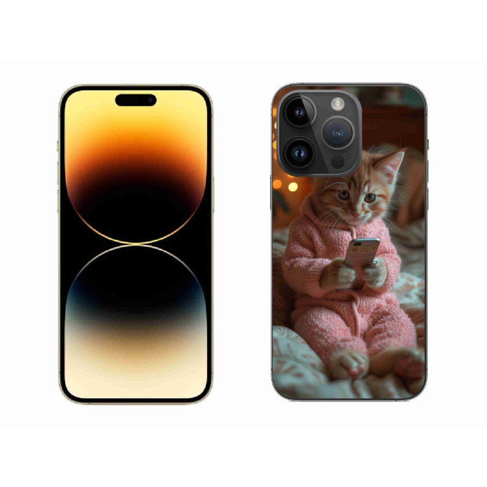 Gél védőburkolat mmCase iPhone 14 Pro Max készülékhez - baba mobillal