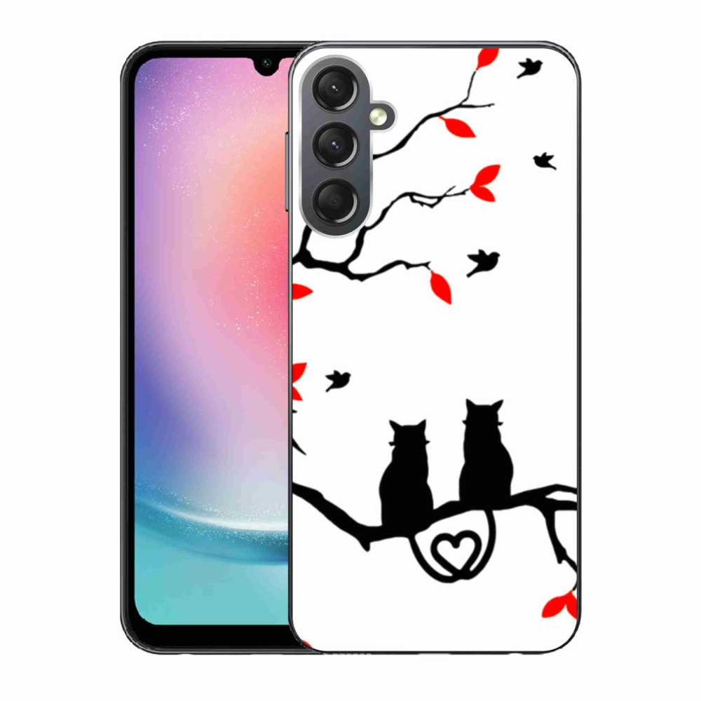 Gél borítás mmCase Samsung Galaxy A24 készülékhez - macska szeretet