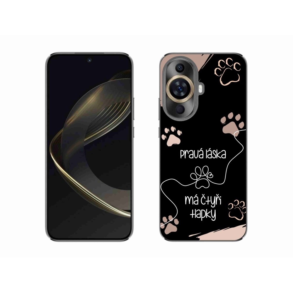 Gél borítás mmCase a Huawei Nova 11 készülékhez - kutya motívum 1 fekete háttér