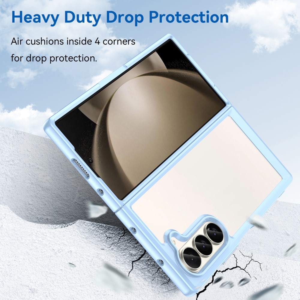 Gél tok fix hátlappal Samsung Galaxy Z Fold6 5G készülékhez - kék