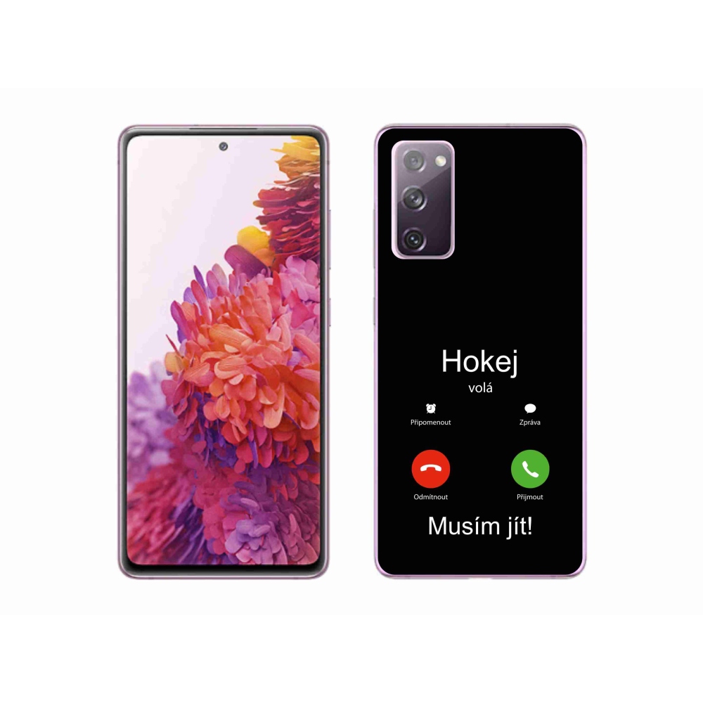 Gél borítás mmCase Samsung Galaxy S20 FE - hoki hívások fekete háttérrel