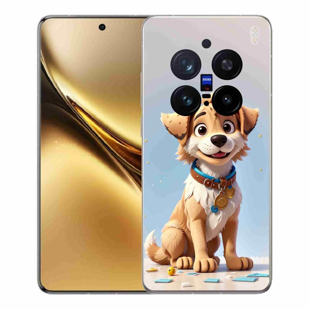 Zselés borítás mmCase a Vivo X200 Pro 5G készülékhez - rajzfilm kölyökkutyakölyök