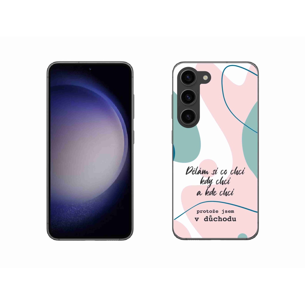 Gél borító mmCase Samsung Galaxy S23 5G - vicces szöveg 10 fehér háttér