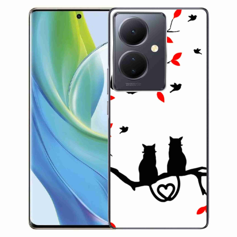 Gél borítás mmCase a Vivo V29 Lite 5G-hez - macskaszerelem