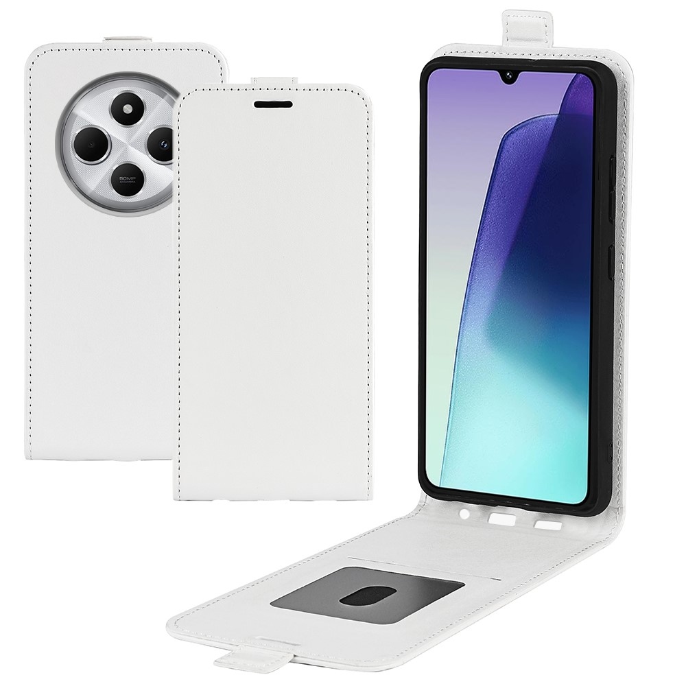 Függőleges könyvtáska Xiaomi Redmi 14C/Poco C75-hez - fehér