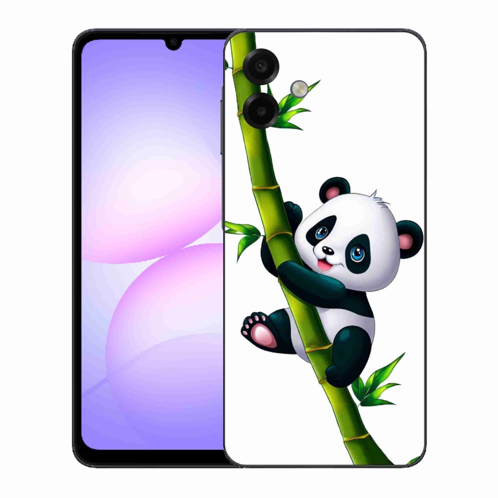 Gél borítás mmCase Samsung Galaxy A07 4G - panda bambuszon - Samsung Galaxy A07 4G számára