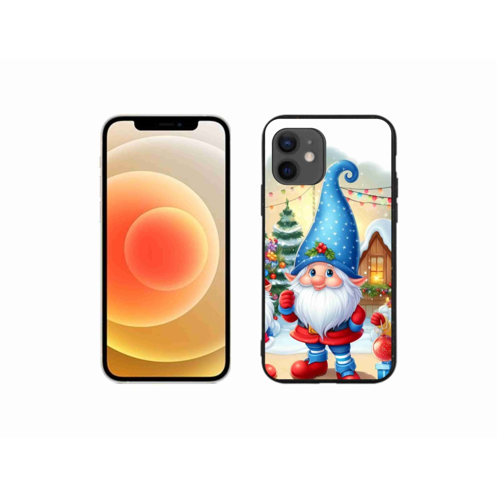 Gél borítás mmCase iPhone 12 mini készülékhez - Karácsonyi manók