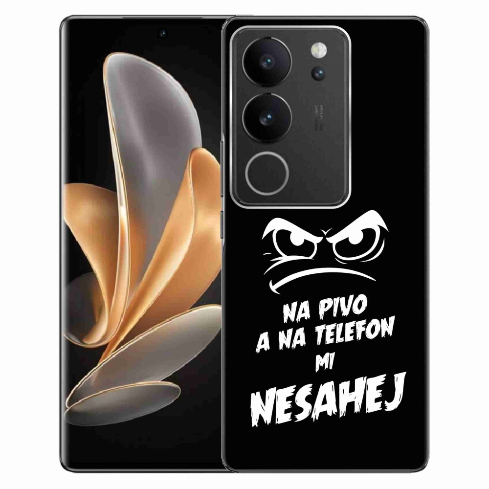 Gél borítás mmCase a Vivo V29 5G-hez - sör motívum 2 fekete háttérrel