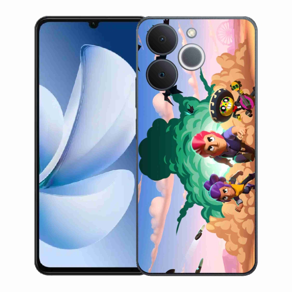 Gél borítás mmCase a Realme Note 70T-hez - verekedős csillagok