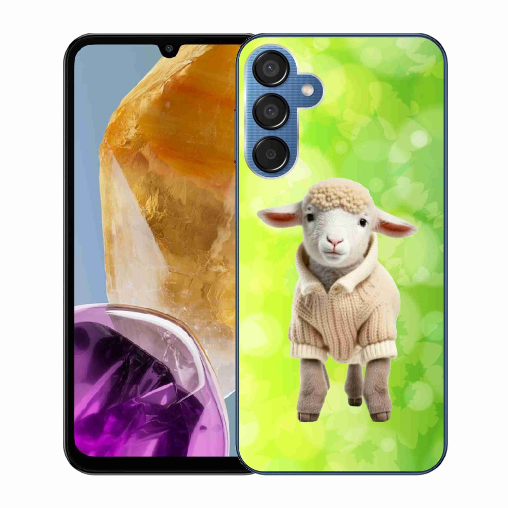 Zselés borítás mmCase Samsung Galaxy M15 5G - bárány pulóverben
