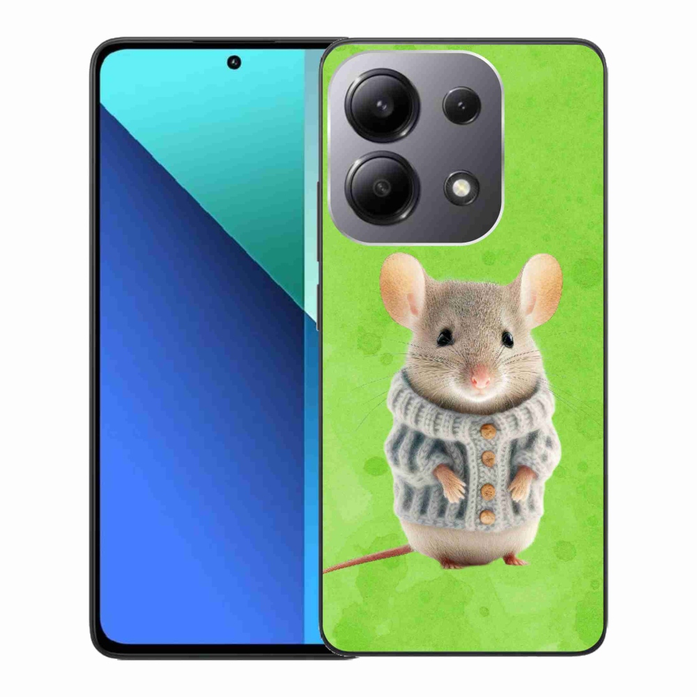 Gél borítás mmCase a Xiaomi Redmi Note 13-hoz - egér pulóverben
