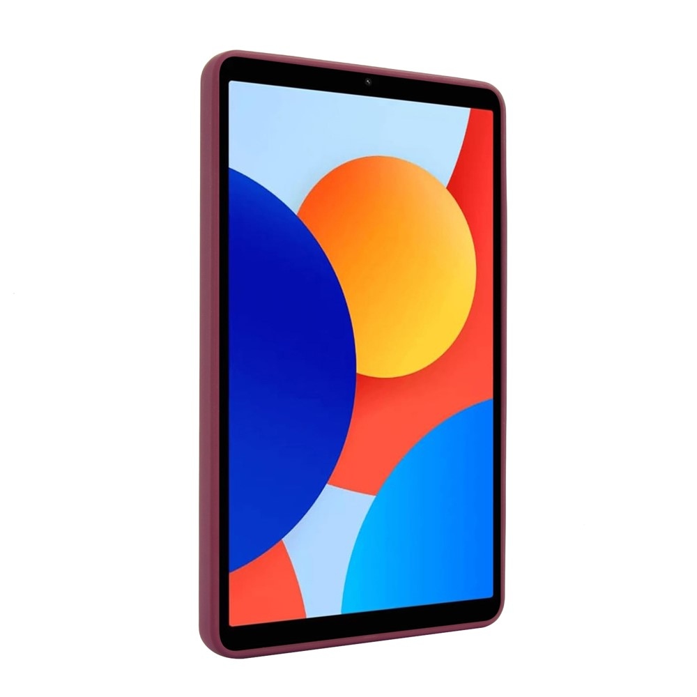 Skiny zselés tok fix hátlappal és flip állvánnyal Xiaomi Redmi Pad SE 8.7 készülékhez - bordó színű