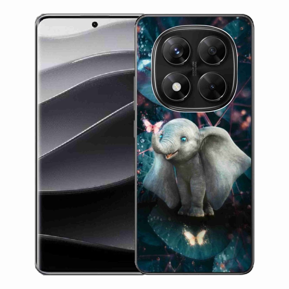 Gél borítás mmCase a Xiaomi Redmi Note 14 Pro 5G/Poco X7 5G számára - aranyos elefánt